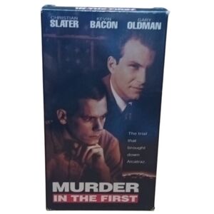 6/$15 Murder in the first VHS videotape